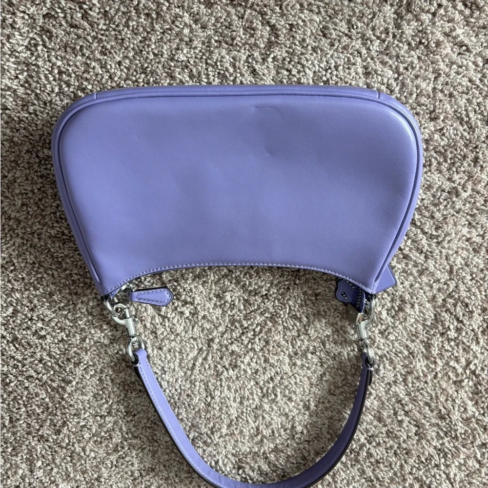 Coach Purple Leather Crossbody Teri Bag - Picture 3 of 5